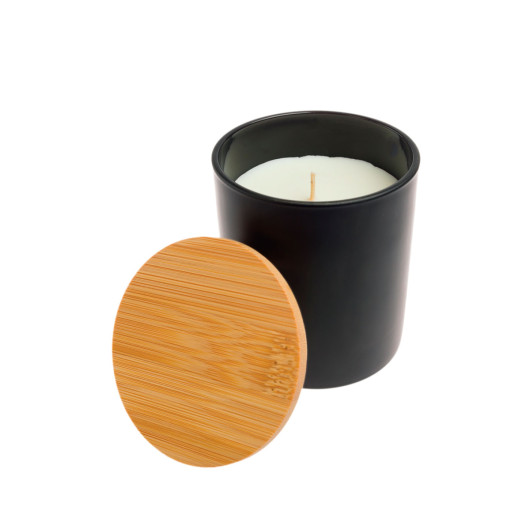 Medium Glass Soy Candles Black 2